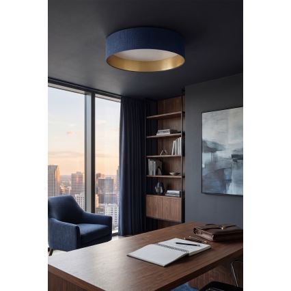 Brilagi - LED-himmennettävä kattovalaisin VELVET SMART VARI LED/24W/230V 3000-6500K halkaisija 45 cm sininen/kultainen + kaukosäädin