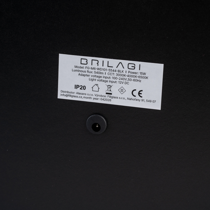 BRILAGI - LED-himmennettävä meikkipeili CALIFORNIA LED/22W/230V 3000/4000/6500K 58x43 cm valkoinen