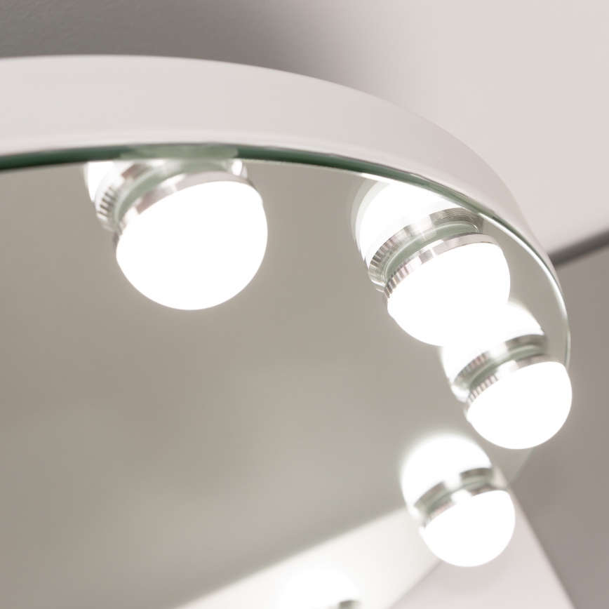 Brilagi - LED himmennettävä meikkipeili HOLLYWOOD LED/12W/230V 3000/4000/6500K