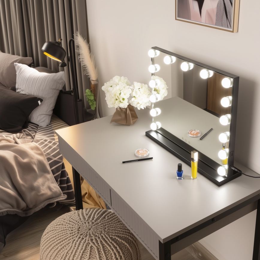 Brilagi - LED himmennettävä meikkipeili HOLLYWOOD LED/15W/230V 3000/4000/6500K