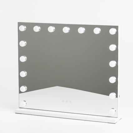 BRILAGI - Himmennettävä HOLLYWOOD LED-meikkipeili LED/15W/230V CCT + 2x USB 60x50 cm valkoinen