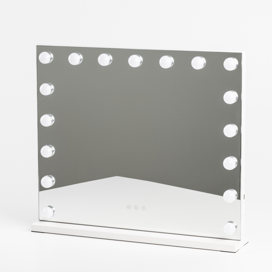 BRILAGI - Himmennettävä HOLLYWOOD LED-meikkipeili LED/15W/230V CCT + 2x USB 60x50 cm valkoinen