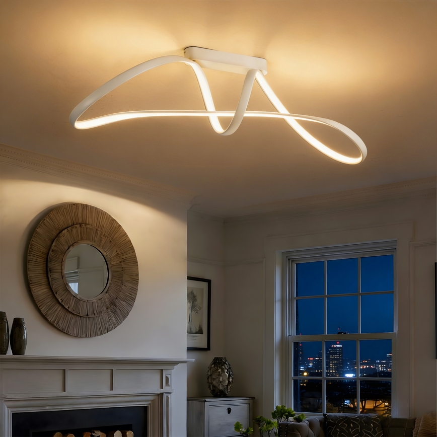 Brilagi - himmennettävä pinta-asennettava kattovalaisin TWISTER LED/60W/230V 3000-6000K valkoinen + kaukosäädin