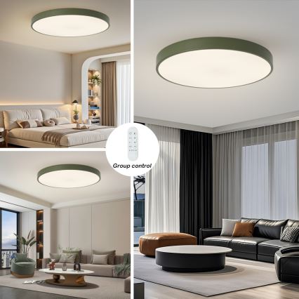 Brilagi - himmennettävä LED-valaisin POOL SMART LED/128W/230V halkaisija 100 cm Wi-Fi Tuya + kauko-ohjain vihreä