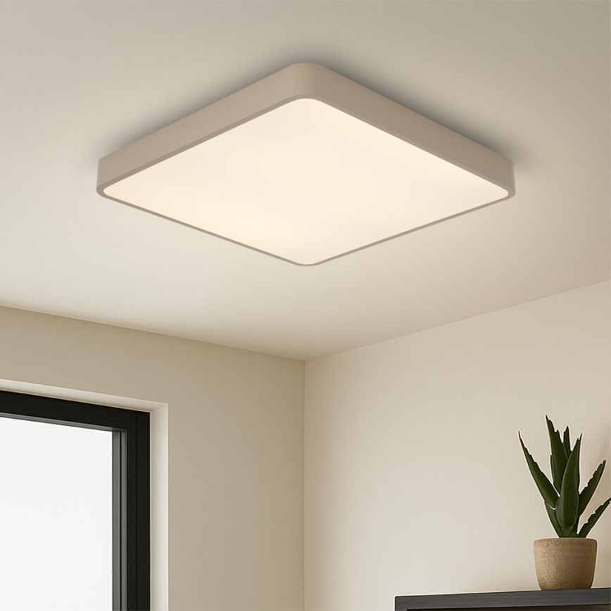 Brilagi - LED-himmennettävä kattovalaisin POOL LED/36W/230V 3000-6000K 40x40 cm beige + kaukosäädin