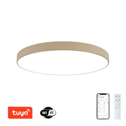Brilagi - LED Himmennettävä kattovalaisin POOL SMART LED/128W/230V 3000-6000K 100 cm beige Wi-Fi Tuya + kaukosäädin