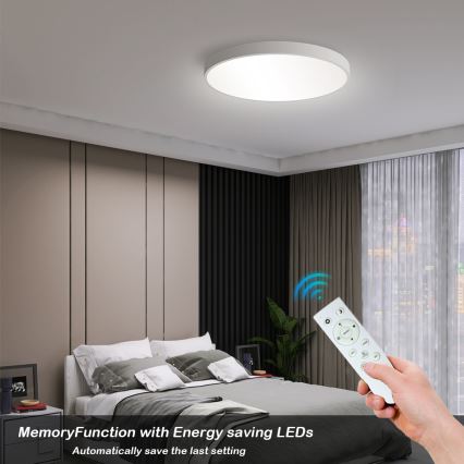 Brilagi - Himmennettävä LED-kattovalaisin POOL SMART LED/60W/230V 50 cm 3000-6000K Wi-Fi Tuya + kaukosäädin valkoinen