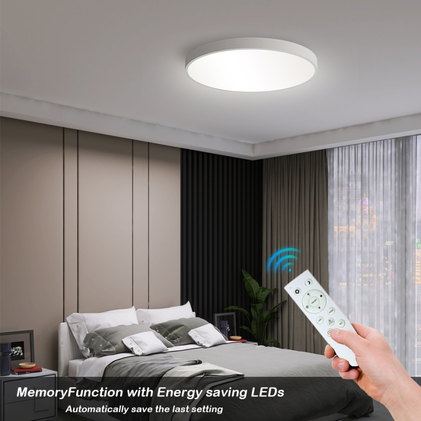 Brilagi - Himmennettävä LED-kattovalaisin POOL SMART LED/60W/230V 50 cm 3000-6000K Wi-Fi Tuya + kaukosäädin valkoinen