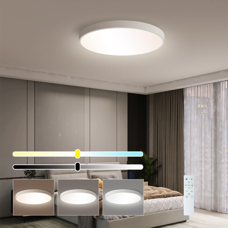 Brilagi - Himmennettävä LED-kattovalaisin POOL SMART LED/60W/230V 50 cm 3000-6000K Wi-Fi Tuya + kaukosäädin valkoinen