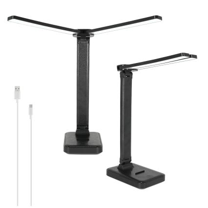 Brilagi - LED-himmennettävä pöytälamppu MODO DUO LED/8W/5V 3000/4000/6500K musta