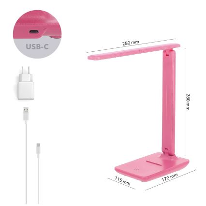 Brilagi - himmennettävä LED-pöytälamppu MODO LED/7W/230V 3000/4000/6500K vaaleanpunainen