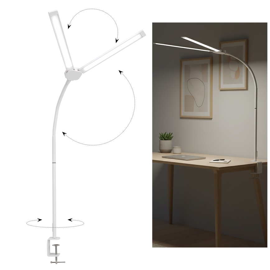 BRILAGI - LED himmennettävä pöytälamppu USB VARIO LED/14W/5V 3000-6000K valkoinen