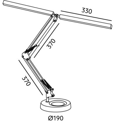 Brilagi - LED Himmennettävä pöytälamppu VARIO LED/15W/230V 3000-6000K valkoinen