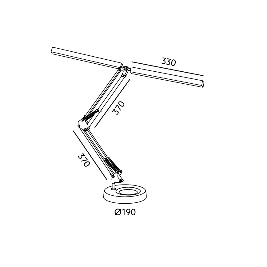 Brilagi - LED Himmennettävä pöytälamppu VARIO LED/15W/230V 3000-6000K valkoinen