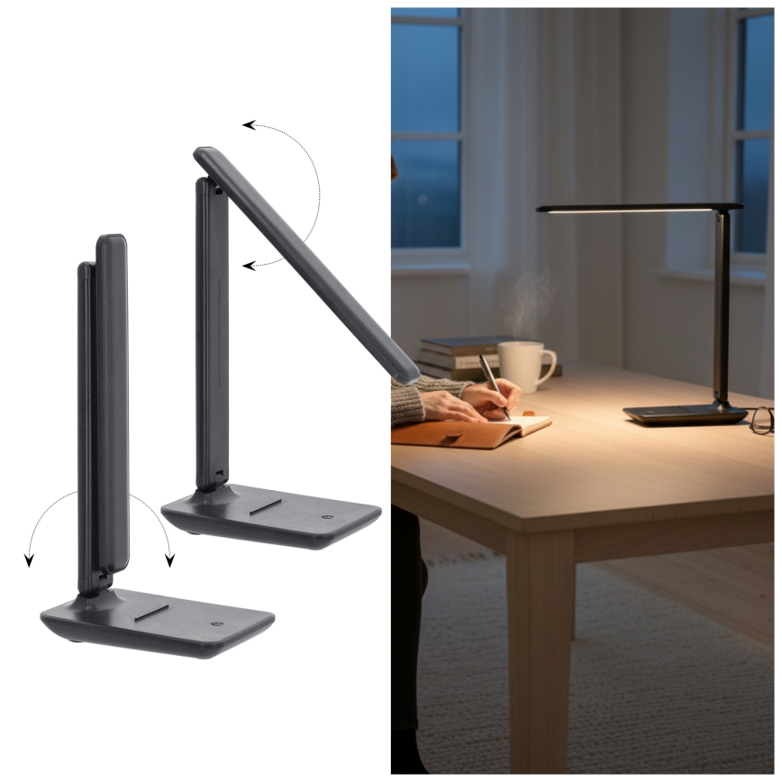 Brilagi - Himmennettävä LED-pöytälamppu VARIO LED/7W/230V 3000/4000/6500K antrasiitti