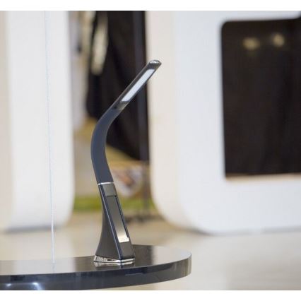 Brilagi - LED Himmennettävä pöytävalaisin näytöllä PELLE LED/7W/230V musta