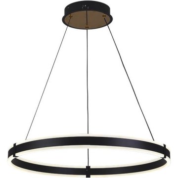 Brilagi - LED himmennettävä riippuvalaisin kaapelilla CIRCLE LED/85W/230V 3000-6500K halkaisija 60 cm musta/kulta + kaukosäädin