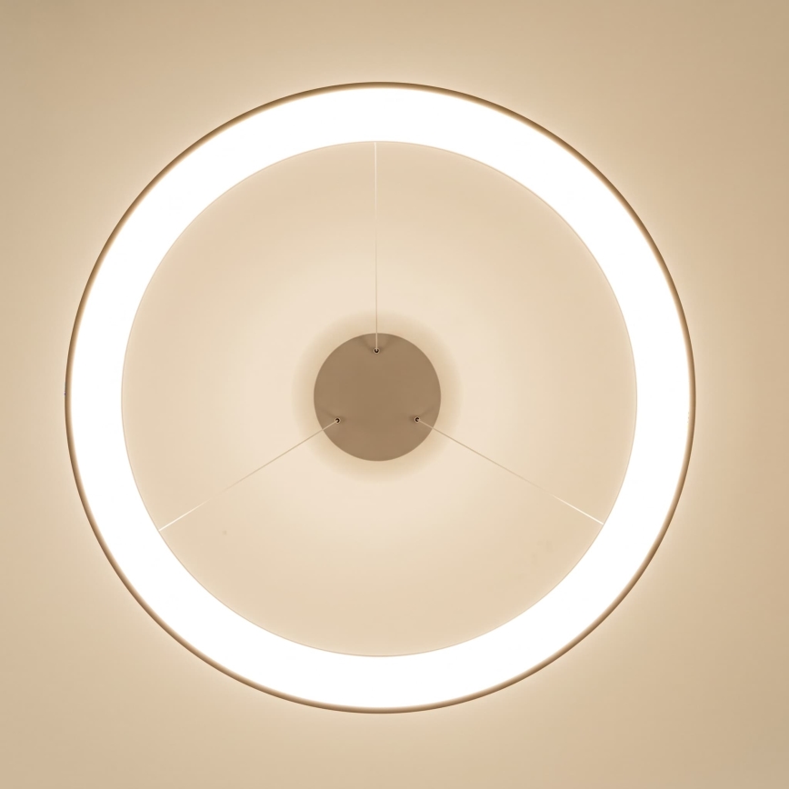 BRILAGI - LED Himennettävä riippuvalaisin vaijerilla FALCON II LED/108W/230V 3000-6500K Ø 80 cm beige + kaukosäädin