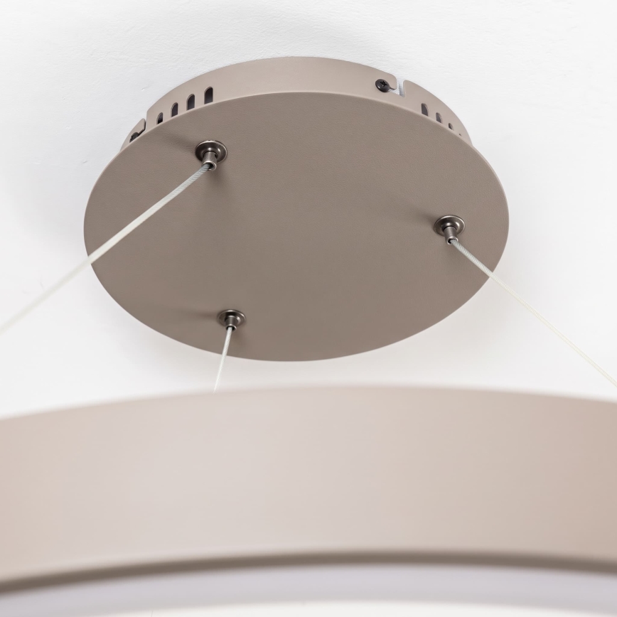BRILAGI - LED Himennettävä riippuvalaisin vaijerilla FALCON II LED/108W/230V 3000-6500K Ø 80 cm beige + kaukosäädin