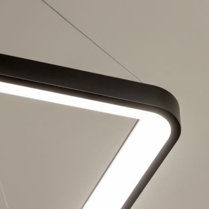 Brilagi - himmennettävä riippuvalaisin vaijerilla FALCON SLIM LED/50W/230V 3000-6500K 50x50 cm musta + kaukosäädin