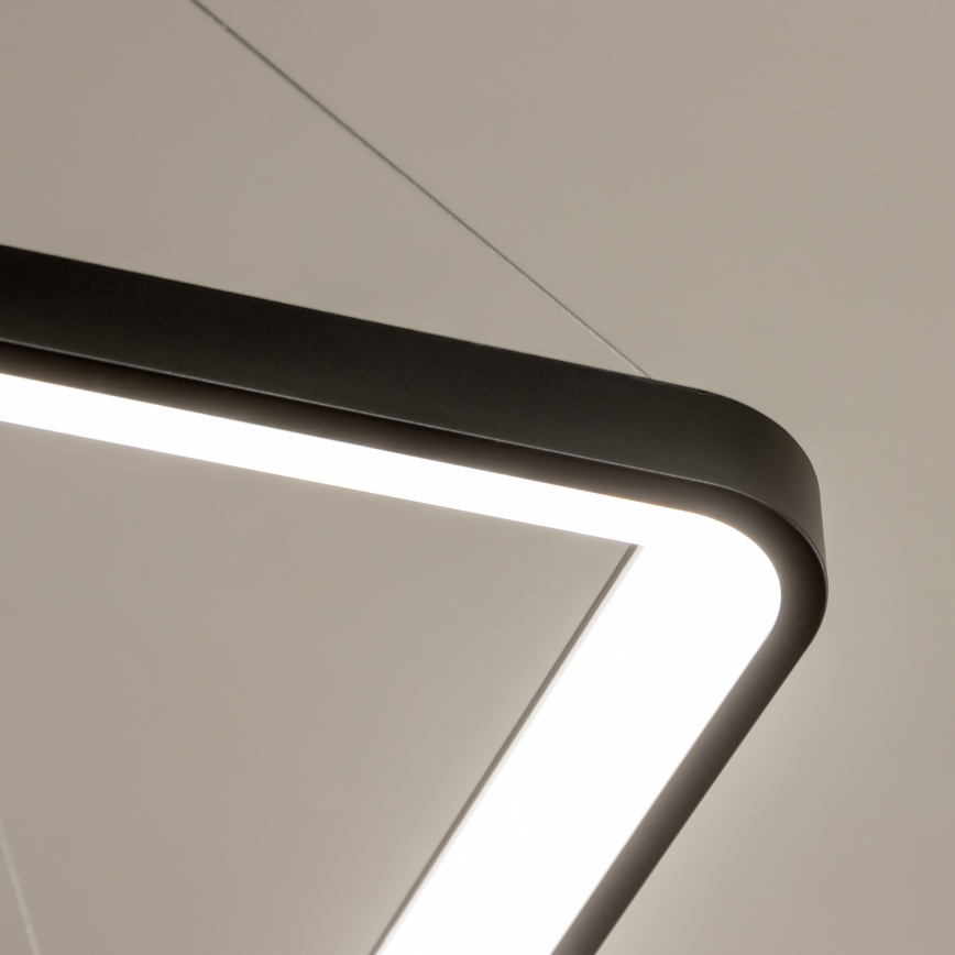 Brilagi - himmennettävä riippuvalaisin vaijerilla FALCON SLIM LED/50W/230V 3000-6500K 50x50 cm musta + kaukosäädin