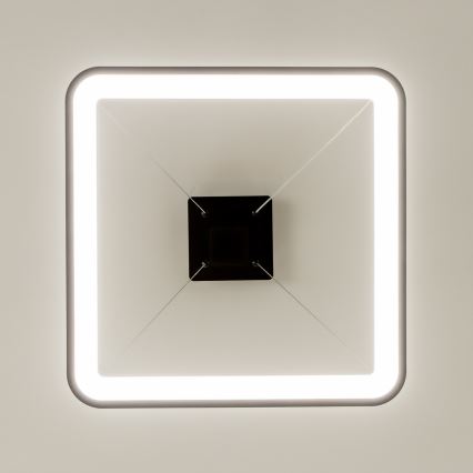 Brilagi - himmennettävä riippuvalaisin vaijerilla FALCON SLIM LED/50W/230V 3000-6500K 50x50 cm musta + kaukosäädin