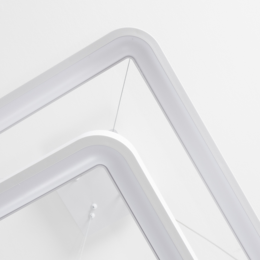 Brilagi - LED-himmennettävä riippuvalaisin vaijerilla FALCON SLIM LED/78W/230V 3000-6500K 50x50 cm valkoinen + kaukosäädin