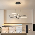 Brilagi - LED-himmennettävä riippuvalaisin kaapelilla INFINITY LED/80W/230V 3000-6000K 80x80 cm musta + kaukosäädin