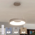 BRILAGI - LED himmennettävä riippuvalaisin vaijerilla FALCON II LED/67W/230V 3000-6500K halkaisija 40 cm beige + kaukosäädin