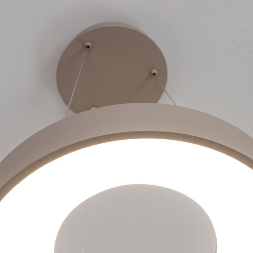 BRILAGI - LED himmennettävä riippuvalaisin vaijerilla FALCON II LED/67W/230V 3000-6500K halkaisija 40 cm beige + kaukosäädin