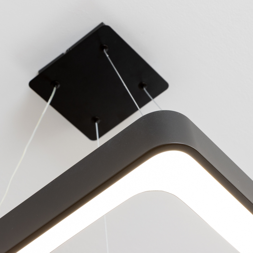 Brilagi - LED himmennettävä riippuvalaisin vaijerilla FALCON II LED/80W/230V 3000-6500K 40x40 cm musta + kaukosäädin