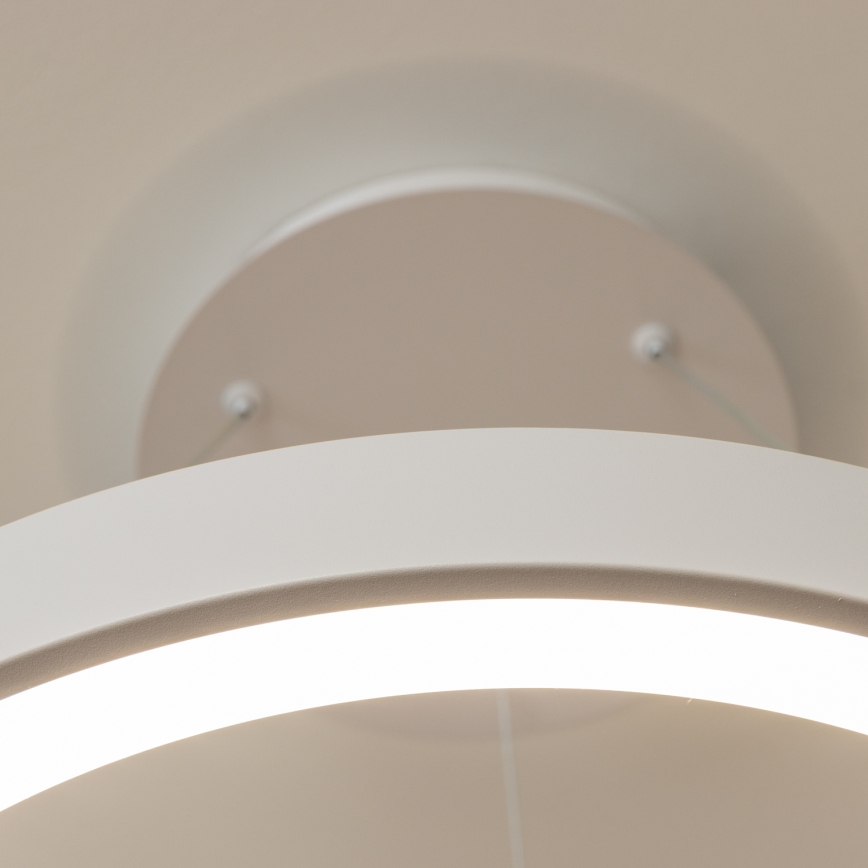 BRILAGI - himmennettävä LED-riippuvalaisin vaijerilla FALCON II LED/99W/230V 3000-6500K halkaisija 60 cm, valkoinen + kaukosäädin