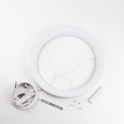 BRILAGI - himmennettävä LED-riippuvalaisin vaijerilla FALCON II LED/99W/230V 3000-6500K halkaisija 60 cm, valkoinen + kaukosäädin