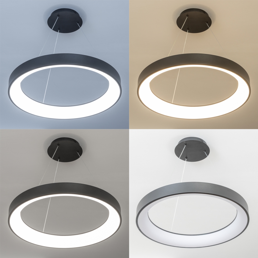 BRILAGI - LED himmennettävä riippuvalaisin kaapelilla FALCON II LED/99W/230V 3000-6500K halkaisija 60 cm musta + kaukosäädin
