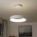 Brilagi - LED-himmennettävä riippuvalaisin vaijerilla FALCON LED/40W/230V 3000–6500K Ø 45 cm valkoinen + kaukosäädin