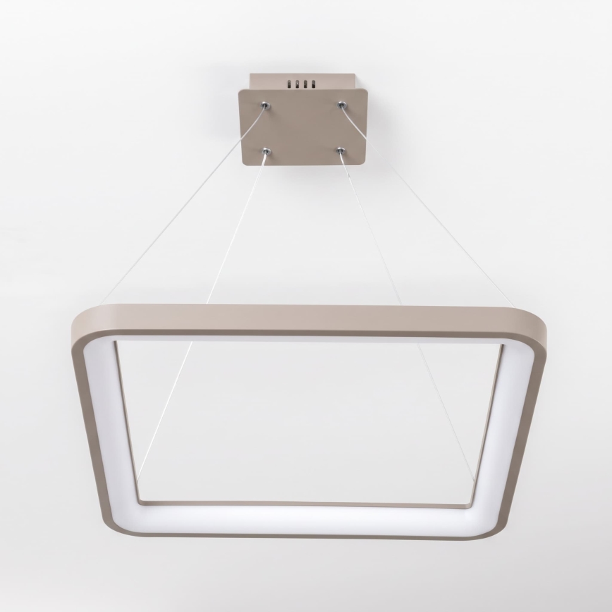 BRILAGI - LED himmennettävä riippuvalaisin vaijerilla FALCON SLIM LED/50W/230V 3000-6500K 50x50 cm beige + kaukosäädin