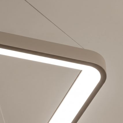 BRILAGI - LED himmennettävä riippuvalaisin vaijerilla FALCON SLIM LED/50W/230V 3000-6500K 50x50 cm beige + kaukosäädin