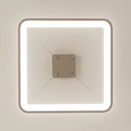 BRILAGI - LED himmennettävä riippuvalaisin vaijerilla FALCON SLIM LED/50W/230V 3000-6500K 50x50 cm beige + kaukosäädin