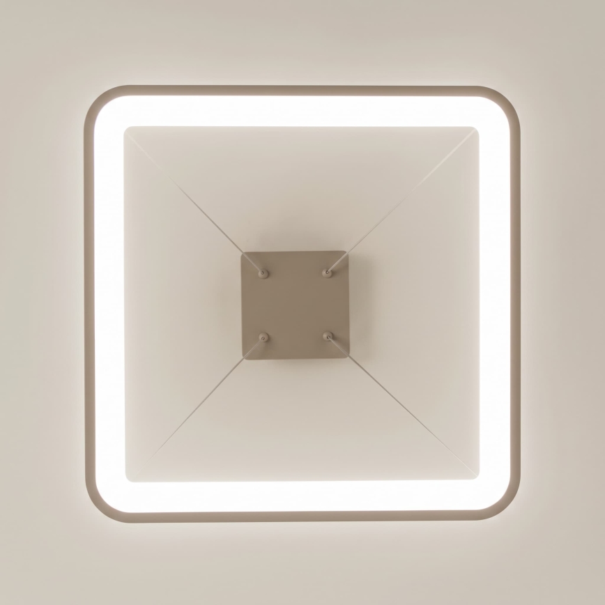 BRILAGI - LED himmennettävä riippuvalaisin vaijerilla FALCON SLIM LED/50W/230V 3000-6500K 50x50 cm beige + kaukosäädin