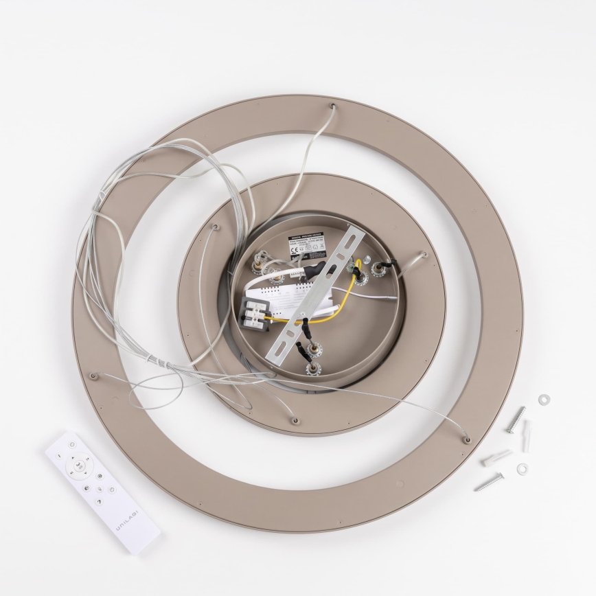 BRILAGI - LED himmennettävä riippuvalaisin vaijerilla FALCON SLIM LED/68W/230V 3000-6500K halkaisija 50 cm beige + kaukosäädin