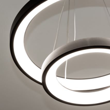 Brilagi - LED-himmennettävä riippuvalaisin kaapelilla FALCON SLIM LED/68W/230V 3000-6500K Ø 50 cm musta + kaukosäädin