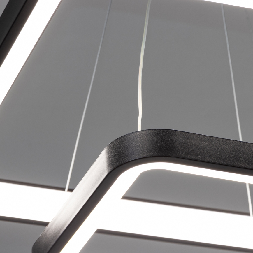 Brilagi - himmennettävä LED-riippuvalaisin kaapelilla FALCON SLIM LED/78W/230V 3000-6500K 50x50 cm musta + kaukosäädin