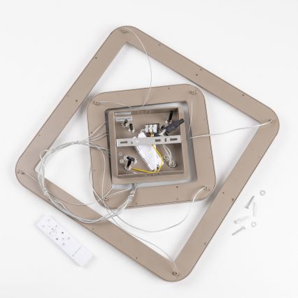 BRILAGI - LED himmennettävä riippuvalaisin kaapelilla FALCON SLIM LED/78W/230V 3000-6500K 50x50 cm beige + kaukosäädin