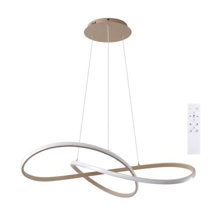 Brilagi - INFINITY himmennettävä LED-riippuvalaisin vaijerilla LED/80W/230V 3000–6000K 80x80 cm beige + kaukosäädin