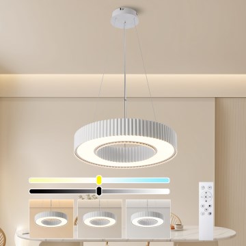 Brilagi - LED himmennettävä riippuvalaisin vaijerilla LUMIX LED/48W/230V 3000-6000K valkoinen halkaisija 50 cm + kaukosäädin