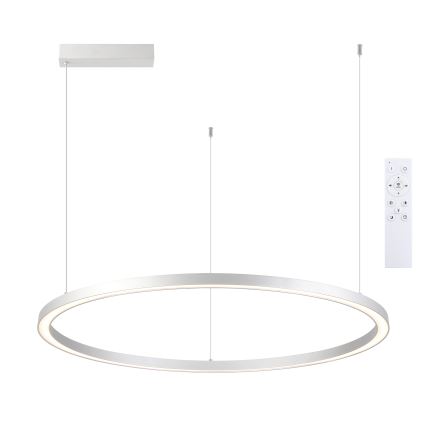 Brilagi - himmennettävä LED-riippuvalaisin kaapelilla PORTOFINO LED/60W/230V 3000-6000K halkaisija 80 cm hopeanvärinen + kauko-ohjain