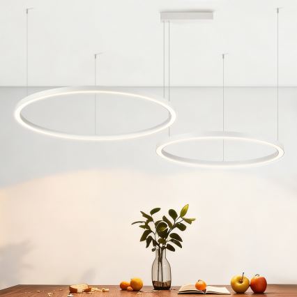 Brilagi - LED-himennettävä riippuvalaisin vaijerilla PORTOFINO LED/98W/230V 3000-6000K valkoinen + kaukosäädin