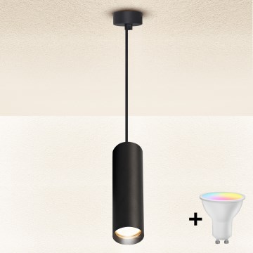 Brilagi - LED-himmennettävä riippuvalaisin vaijerilla SELE 1xGU10/6,5W/230V 2700-6500K musta