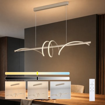 BRILAGI - LED Himmennettävä riippuvalaisin vaijerilla SIGNATURE LED/50W/230V 3000-6000K 120 cm beige + kaukosäädin