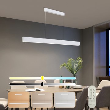 Brilagi - LED Himmennettävä Ripustettava Valaisin SLEEKLINE SMART LED/40W/230V 3000-6000K Wi-Fi Tuya Valkoinen + kaukosäädin